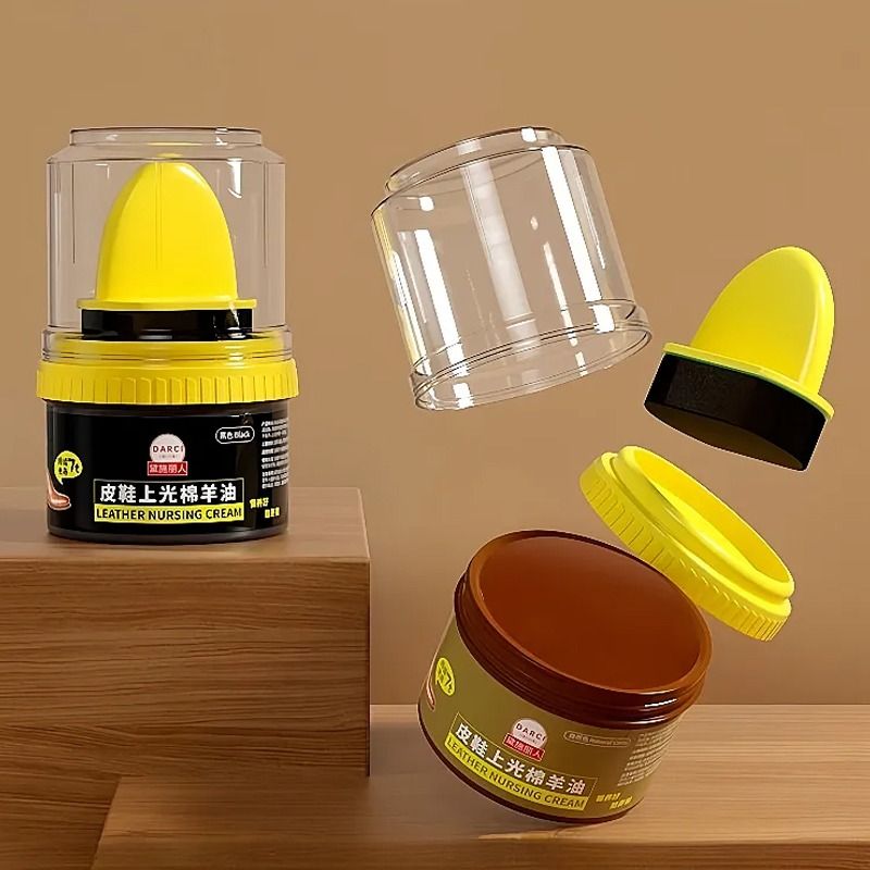 [补贴10%]鞋油黑色无色通用皮鞋油真皮皮鞋保养擦鞋神器护理绵羊高级一擦高清大图