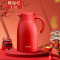 苏泊尔不锈钢内胆保温壶结婚陪嫁热水瓶婚庆热水壶大容量开水瓶一键出水正红国潮