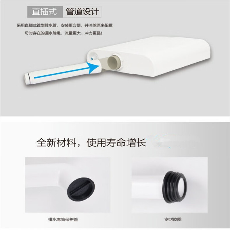 欧吉美 蹲便器节能水箱 厕所冲水箱双按式新型水箱 浴室冲水箱 OJM-09