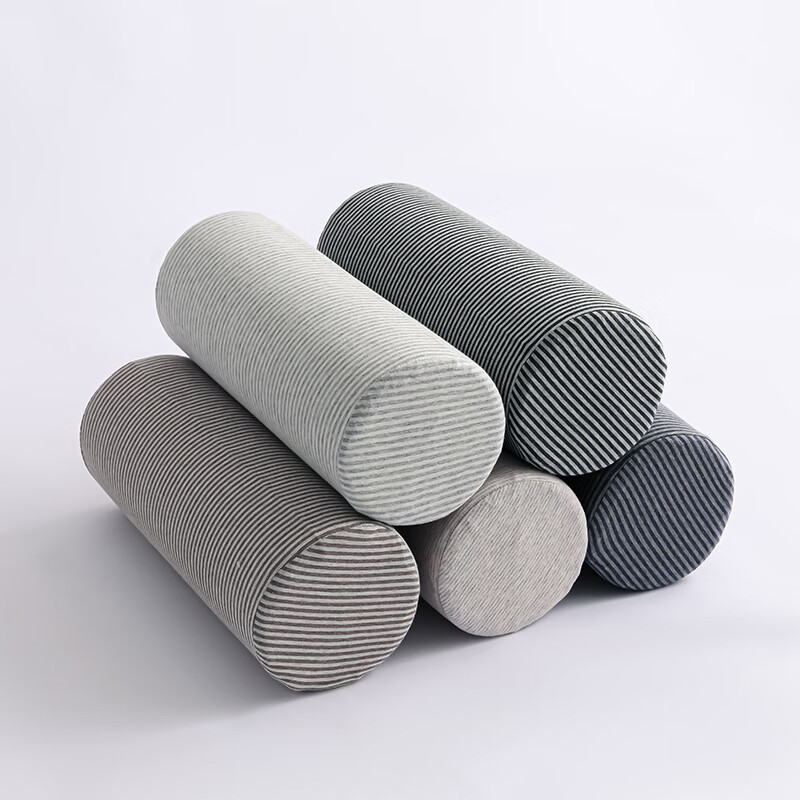 约克罗兰 无印风针织棉圆柱护颈枕YKZ4405 针织圆柱枕 45*15cm