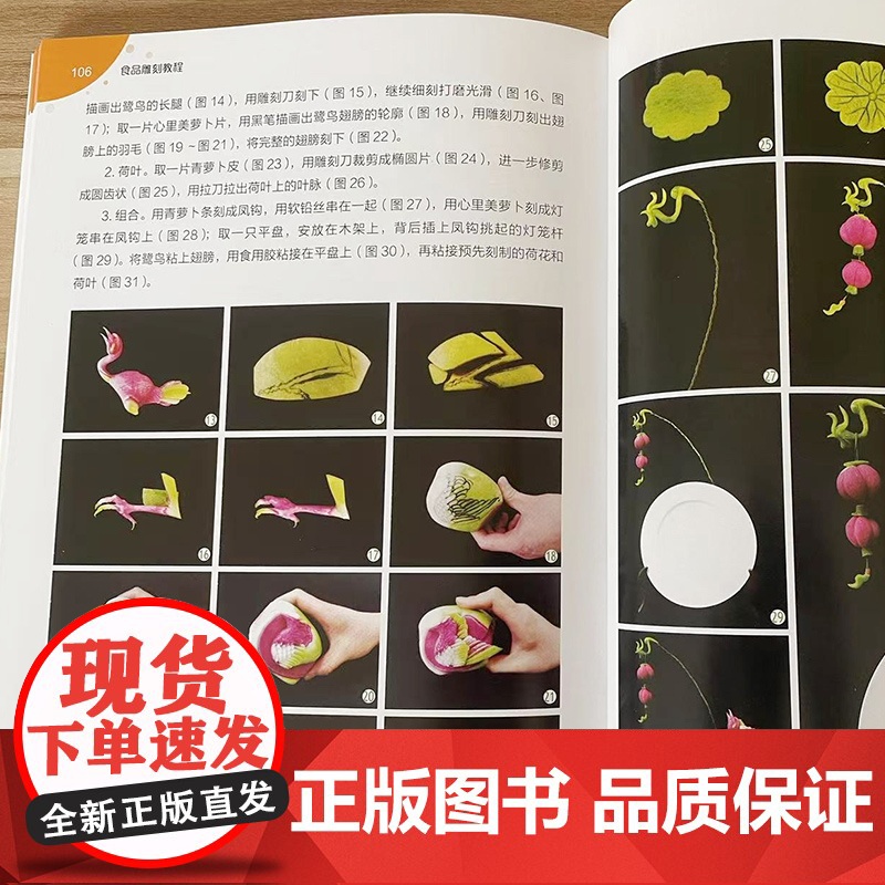 食品雕刻教程 食品雕刻书籍基础知识与作品实例常用技巧与雕刻手法常见材料与专用工具作品构思与案例讲解 餐饮烹饪专业师生参考高清大图