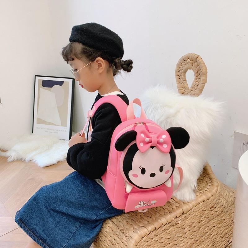迪士尼幼儿园书包女3岁5可爱宝宝小班公主女童儿童背包洋气小书包黑色