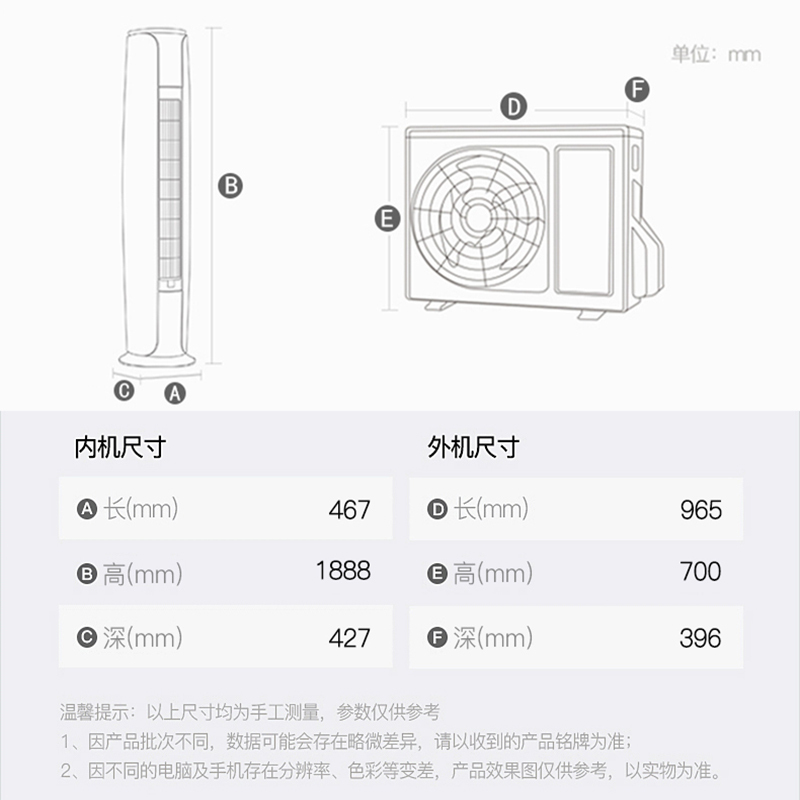 (gree)格力柜机空调3匹家用冷暖变频一级 臻新风语音版kfr-72lw