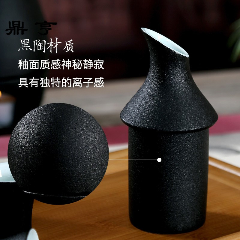 鼎亨日式温酒器 烫酒壶家用陶瓷煮酒器 清酒酒具黄酒热酒烧酒器暖