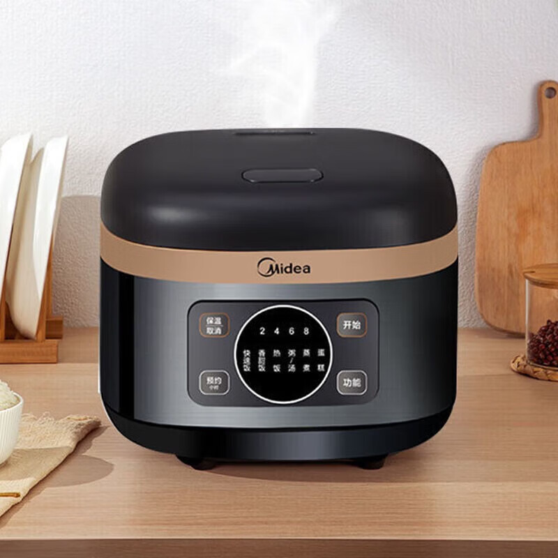 美的电饭煲大容量家用多功能微压焖香蒸汽5层内胆7段熬煮智能预约微晶聚能电饭锅不粘内胆 MB-FB40XQD61- 4L高清大图