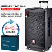 MALONE曼龙音响M-15 15寸三分频户外高端拉杆音响 防干扰 教学婚庆广场舞吉他弹唱乐队演出K歌音响 配两个话筒