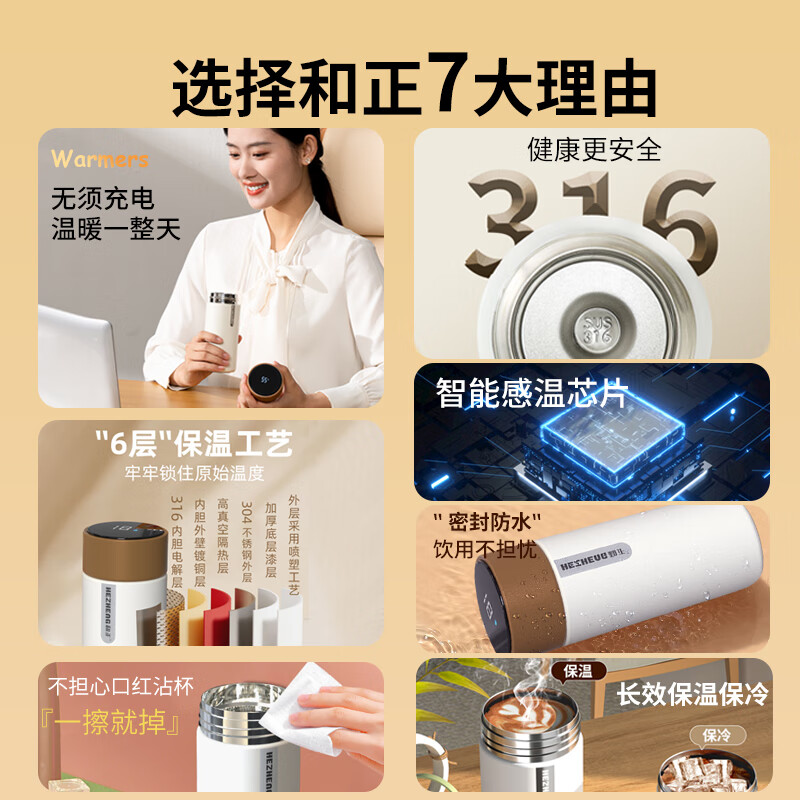 和正智能温显保温杯HZ-CUP-1高清大图