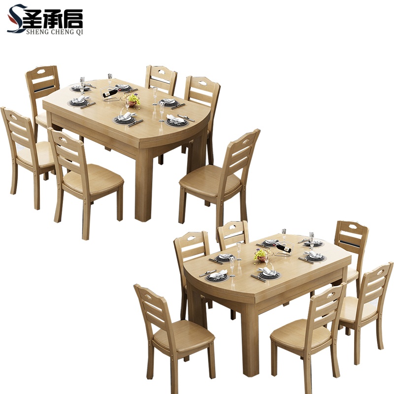 圣承启餐厅餐桌1.38m张高清大图