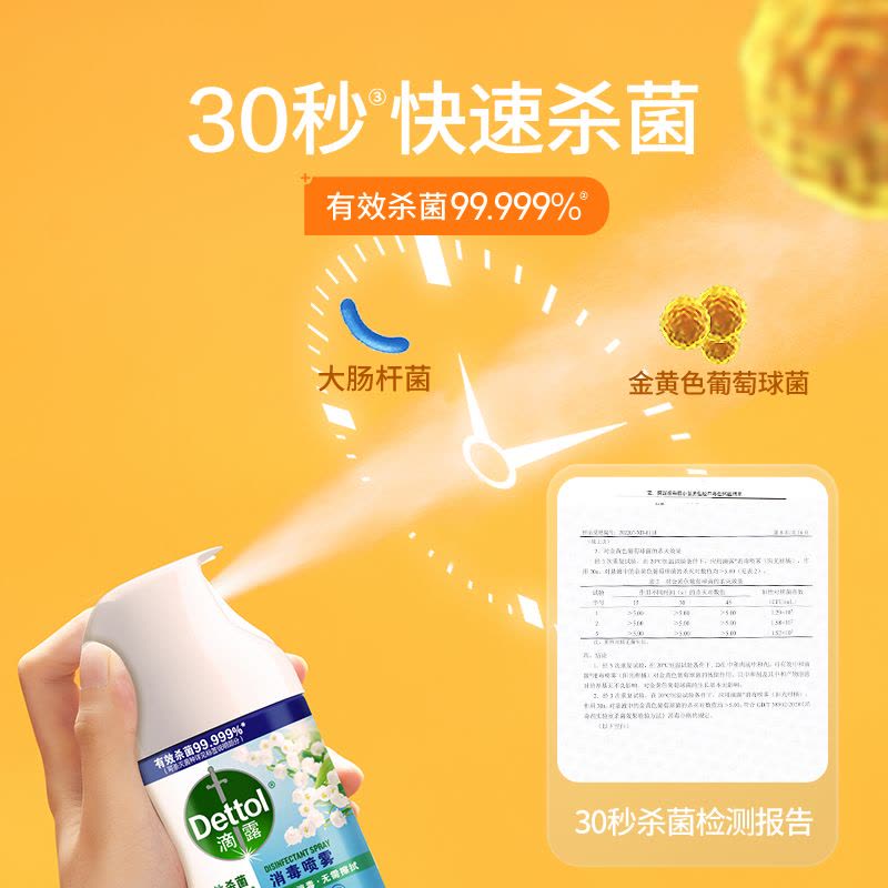 滴露消毒喷雾清新铃兰200ml快递消毒鞋子酒精杀菌非消毒液图片