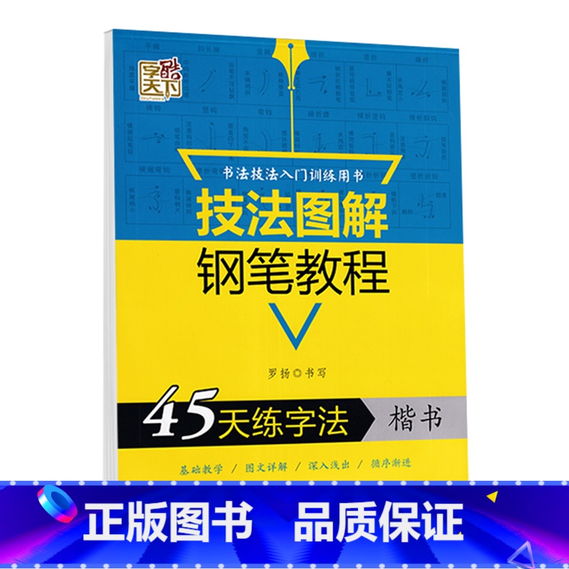 45天练字法【楷书】 【正版】字酷天下技法图解钢笔教程45天练字法规范字入门36技楷书字帖每天20分钟楷书行楷自学速成练