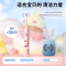 舒客 儿童电动牙刷宝宝小孩软毛3-6-10岁2岁以上全自动非U形刷F2 新蓝色-大耳狗(标配刷头*6)