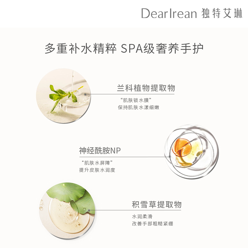 独特艾琳凝润护手霜沁心手护三支礼盒装[赠礼袋 款式随机]高清大图