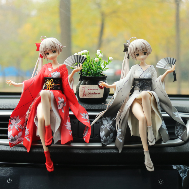 敬平 Jing Ping 挂饰 摆饰穹妹车载摆件卡通动漫手办女机箱模型美少女汽车摆件车内饰品藕色红灰果支架送太刀 价格图片品牌报价 苏宁易购沅福易汽车用品专营店