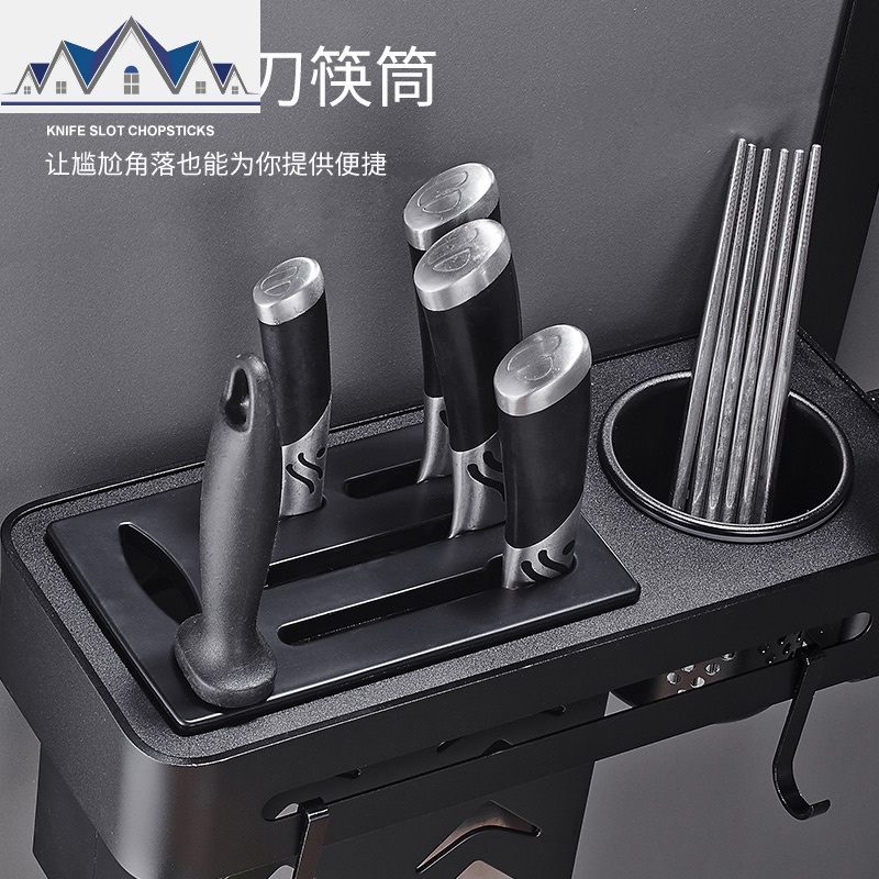 免打孔厨房转角置物架可旋转窗台调料架调料调味架子壁挂式三角架 三维工匠高清大图