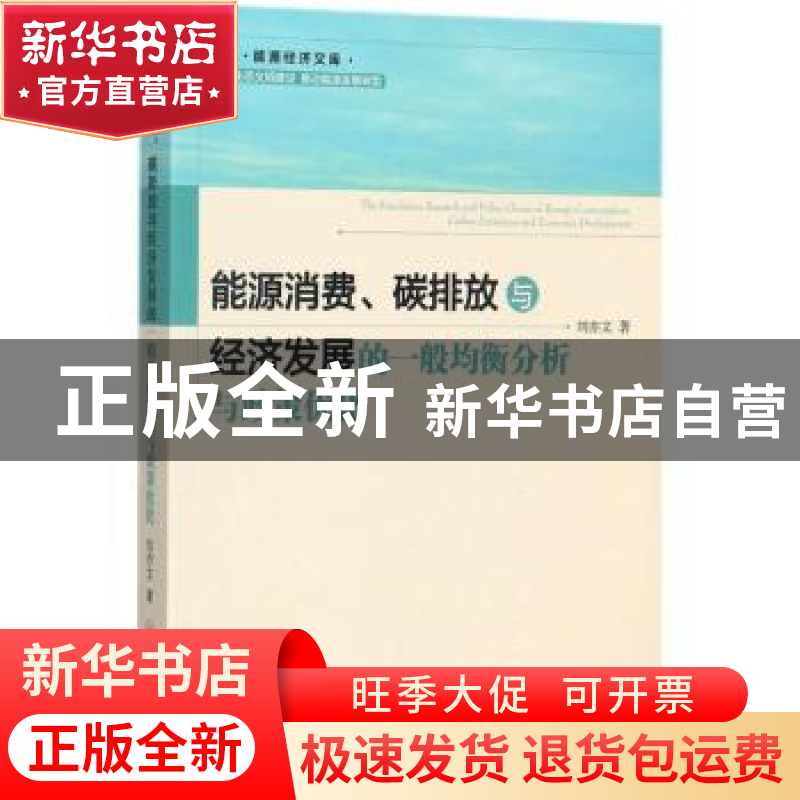 正版 能源消费、碳排放与经济发展的一般均衡分析与政策优化 刘亦高清大图