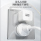 美的(Midea) 开关插座灰色系列二三极 86型床头墙壁水晶开关电工暗装面板E05五孔插座多孔电源