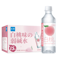 宜简无汽苏打水经典白桃味弱碱性饮料整箱360ml*15瓶