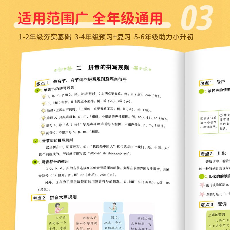 全一册 知识点归纳小学数学 小学通用 [正版]2023版 小学语文考点全归纳人教版 小学生一1二2三3四4五5六年级语文