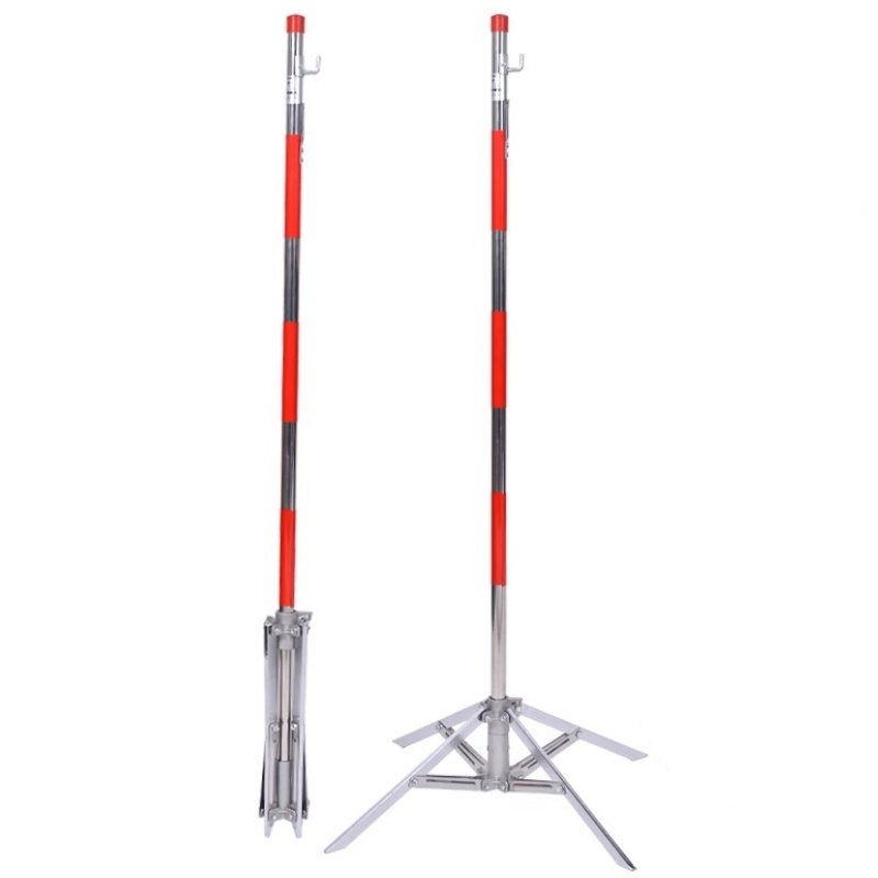 吉迎尚品 警戒线围栏杆安全围网立柱支架 伞式1.2米 个高清大图