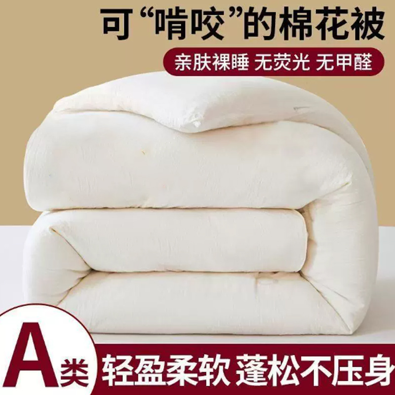 舒梓晴A类新疆棉花被子被芯150*200 6斤高清大图