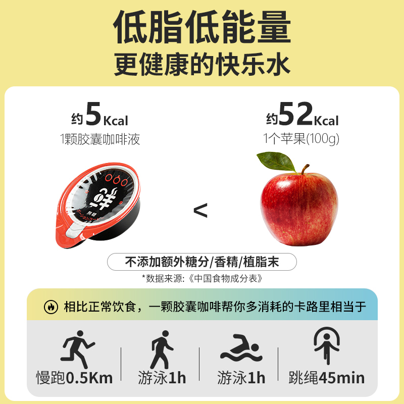隅田川胶囊浓缩咖啡液鲜萃黑咖生椰拿铁10g*8颗