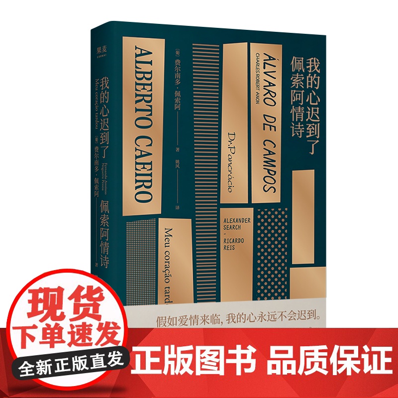 我的心迟到了:佩索阿情诗 佩索阿 姚风葡语直译 小嘉 爱情诗歌 情诗 情书 民谣 外国文学 北岛 果麦出品天津人民出版社高清大图