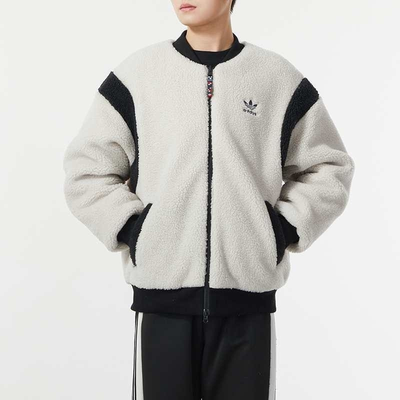 adidas/阿迪达斯三叶草外套运动休闲保暖两面穿男女夹克IX4214 D