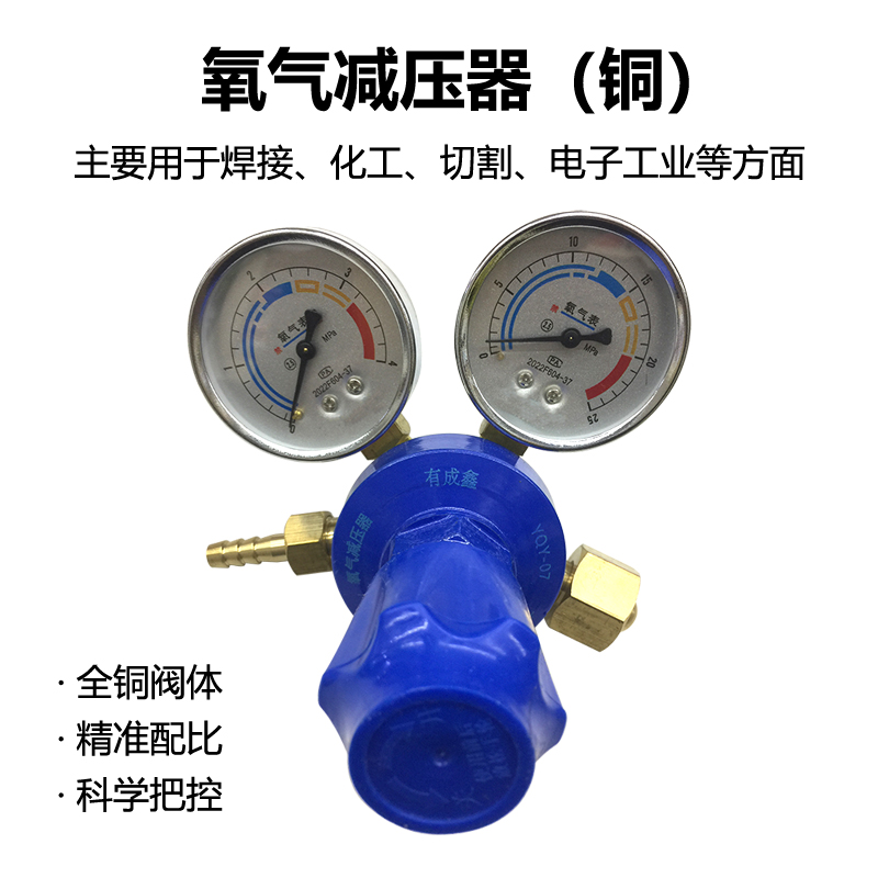 有成鑫 YQY-07 氧气减压器(铜) 块高清大图