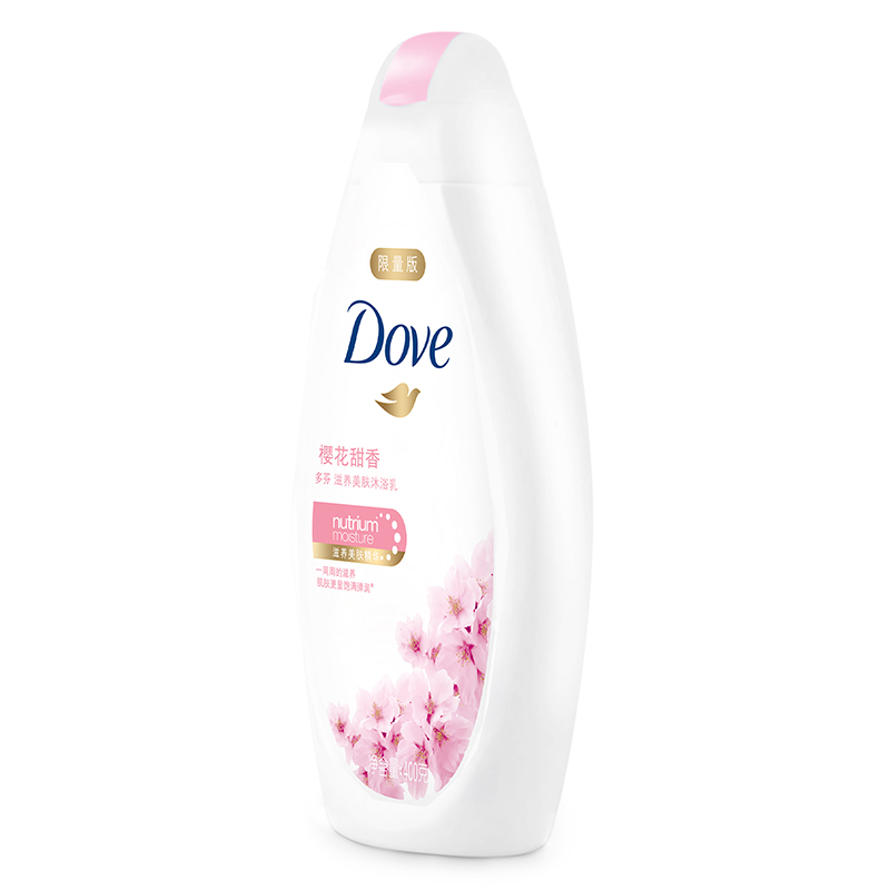 多芬(Dove)沐浴露 樱花甜香 滋养美肤沐浴乳400g[联合利华]高清大图