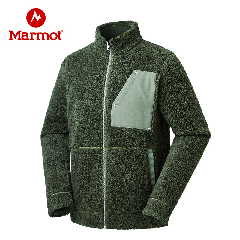 Marmot/土拨鼠 男子 户外保暖长毛绒面料休闲夹克