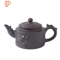 青瓷旅行茶具大容量大号青瓷壶家用功夫茶具套装宜兴过滤朱泥旅行茶具 国泰家和 荷花壶+4个50ml杯 紫