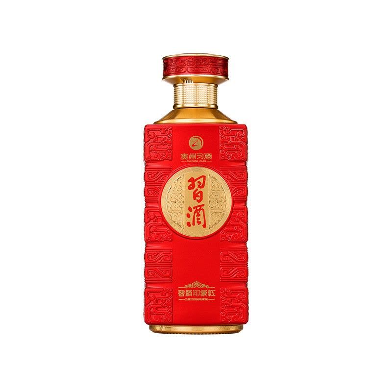 贵州习酒53度酱香型白酒习酒·印象红500ml*6瓶整箱装【价格图片品牌报价