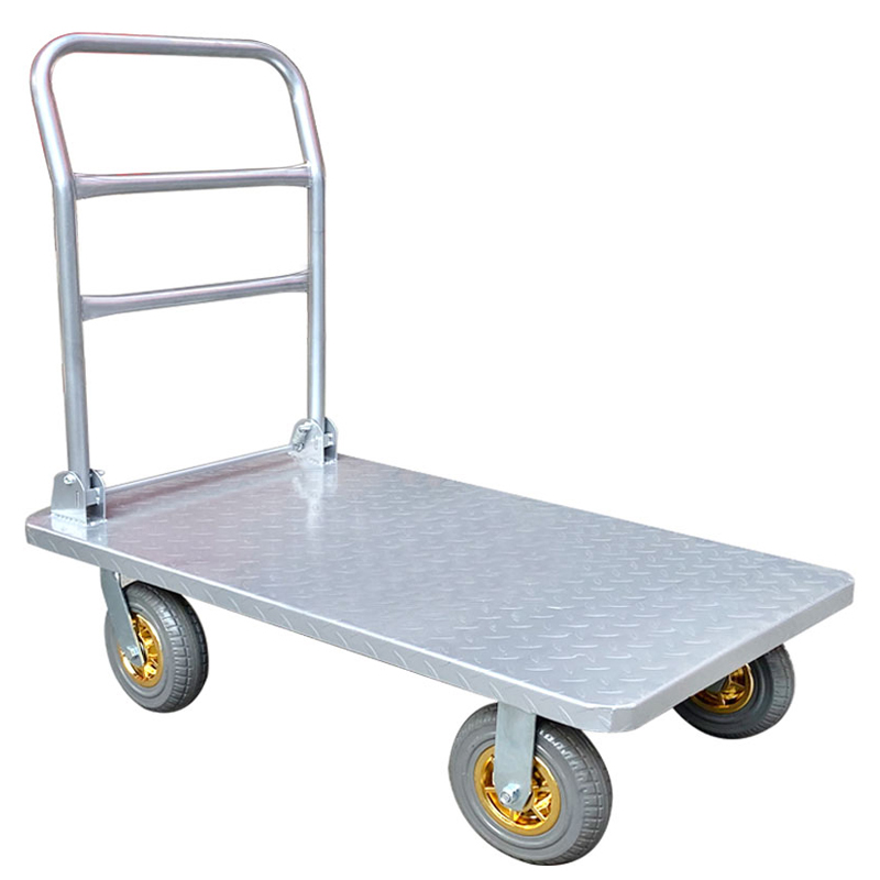 臻远 ZY-RGTC-02 重型折叠平板车手推车搬运车 730mm*460mm 承重300KG高清大图