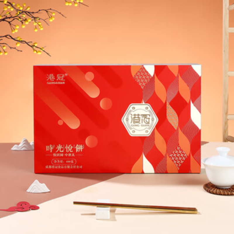 苏宁 港冠 时光悦饼 370*240*54 480g一盒