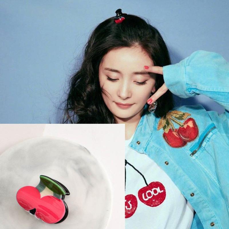 密室大逃脱杨幂同款发卡女可爱小兔子发夹韩国樱桃抓夹彩色一字夹杨幂