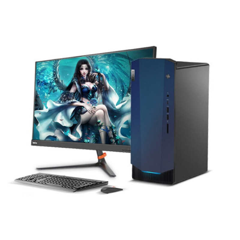 联想(Lenovo)GeekPro 商务台式电脑 21.5英寸双超屏(I5-9400 8GB 512GB固态 4G独显)