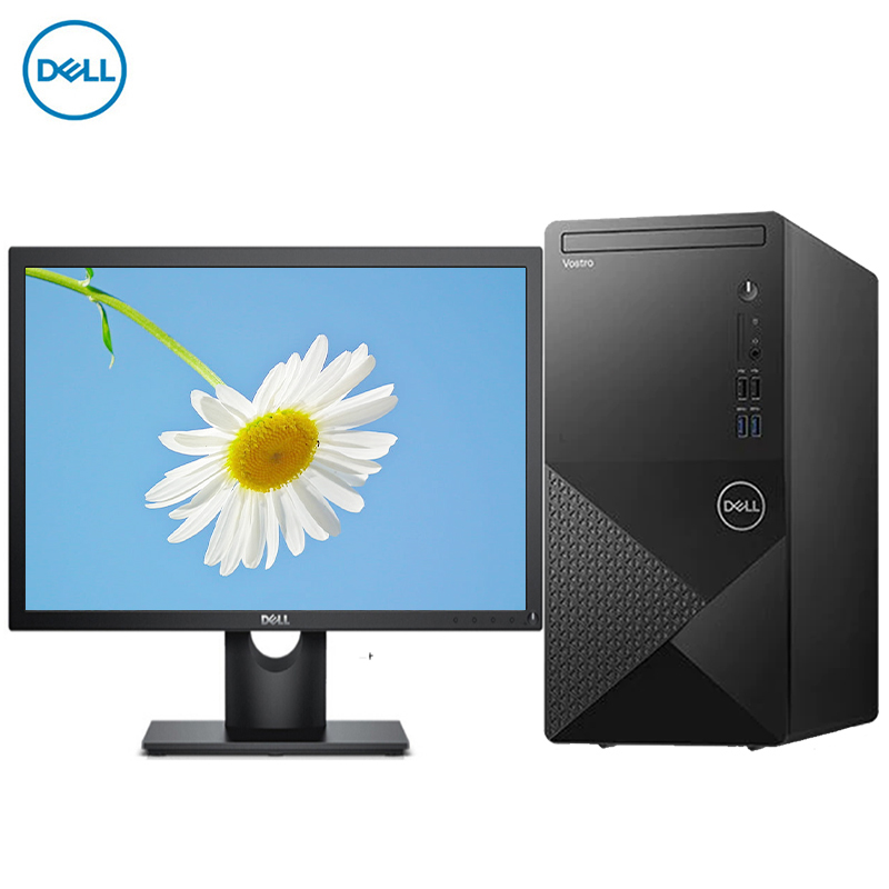 戴尔(DELL)成就3888 21.5英寸屏 商用台式电脑 定制(i5-10400 8GB 1TB 独显 无光驱 Win10)商业办公 家用娱乐 企业采购高清大图