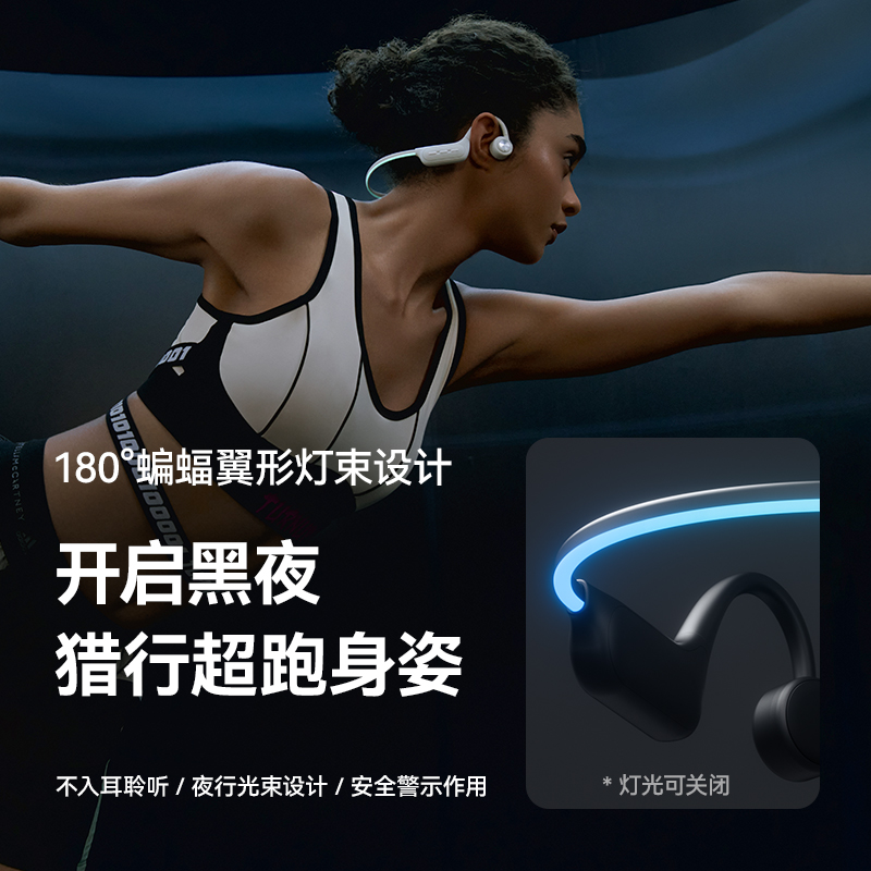 sanag塞那B91骨传导蓝牙耳机真无线运动跑步游泳专用高清大图
