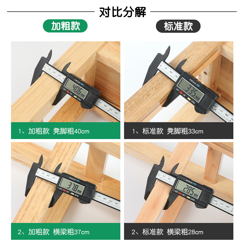 易企采 高70CM橡胶木方凳子 单位:个高清大图