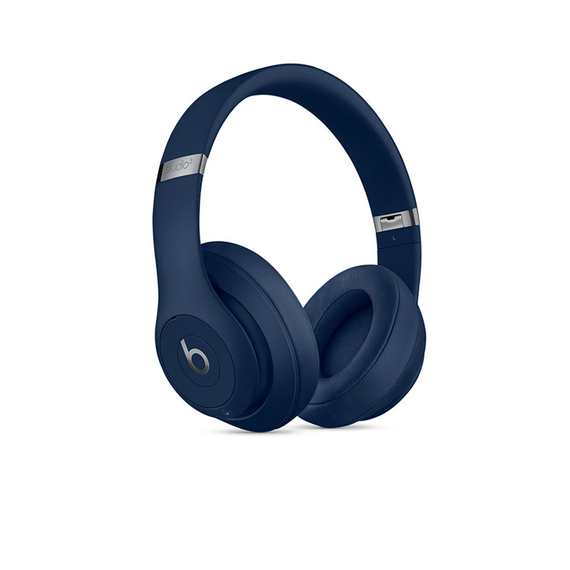 BEATS Studio3 Wireless 录音师无线3代 头戴式耳机 无线蓝牙降噪耳机 游戏耳机 - 蓝色 含麦克风