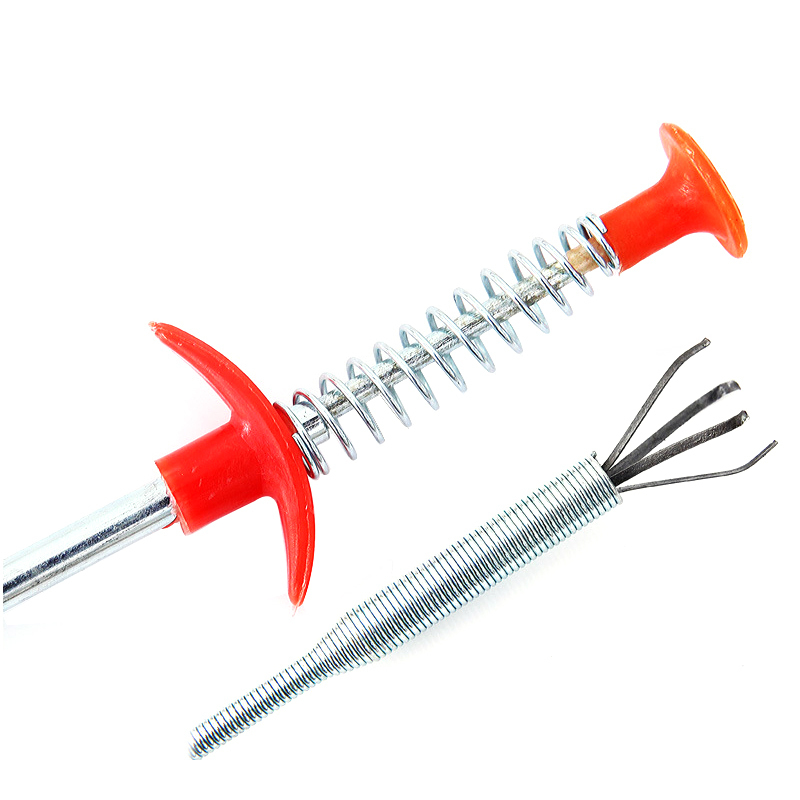 下水道垃圾夹取物器马桶管道疏通器工具疏通夹垃圾钳厕所家用头发_1