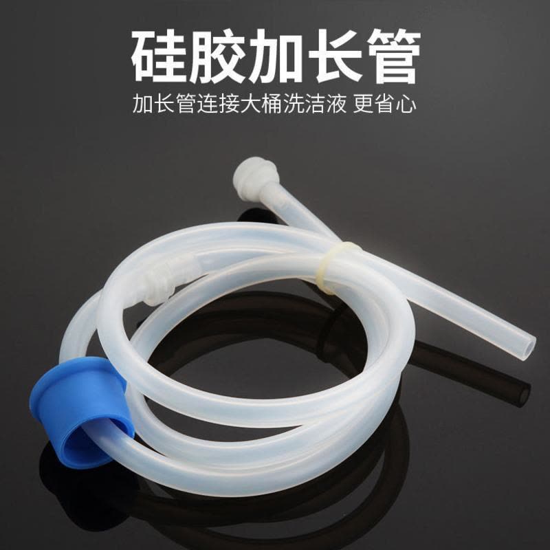 皂液器加大容量304不锈钢瓶全铜头水槽配件厨房用洗洁精盒 304泵头+塑料瓶图片
