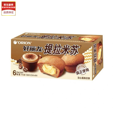 好丽友 提拉米苏派 6枚 -单盒*2