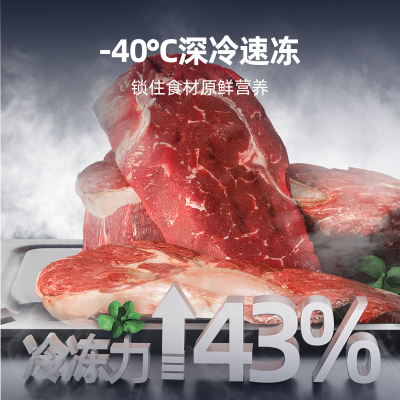 星星(XINGX)冰柜家用大容量风冷无霜冷藏冷冻转换单温卧式冷柜电脑控温节能省电顶开门单门补贴BD/BC-170WKE高清大图