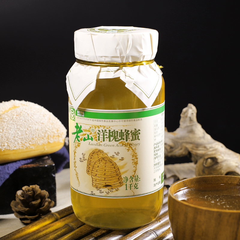 老山牌A级绿色食品槐花蜂蜜1000克/瓶