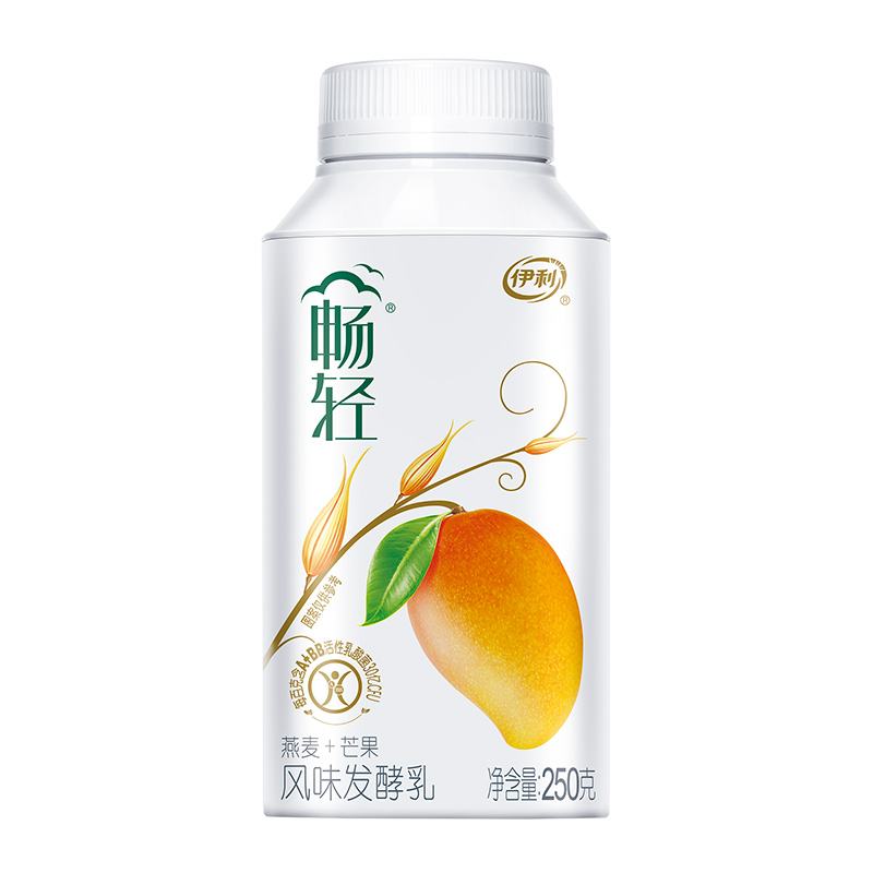 伊利畅轻风味发酵乳燕麦+芒果250g高清大图