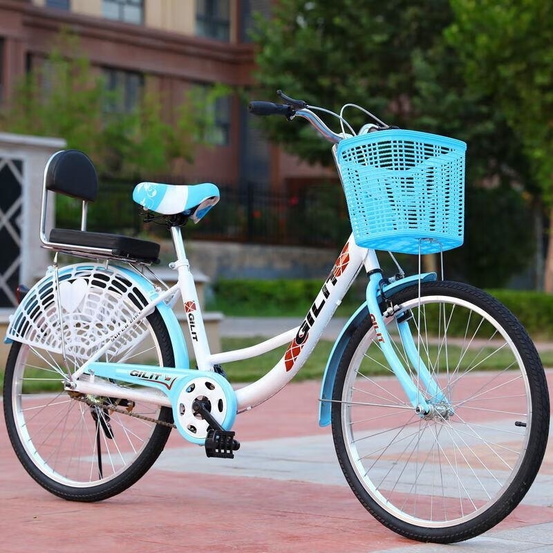 成人学生自行车2426寸男女款轻便耐用高清大图