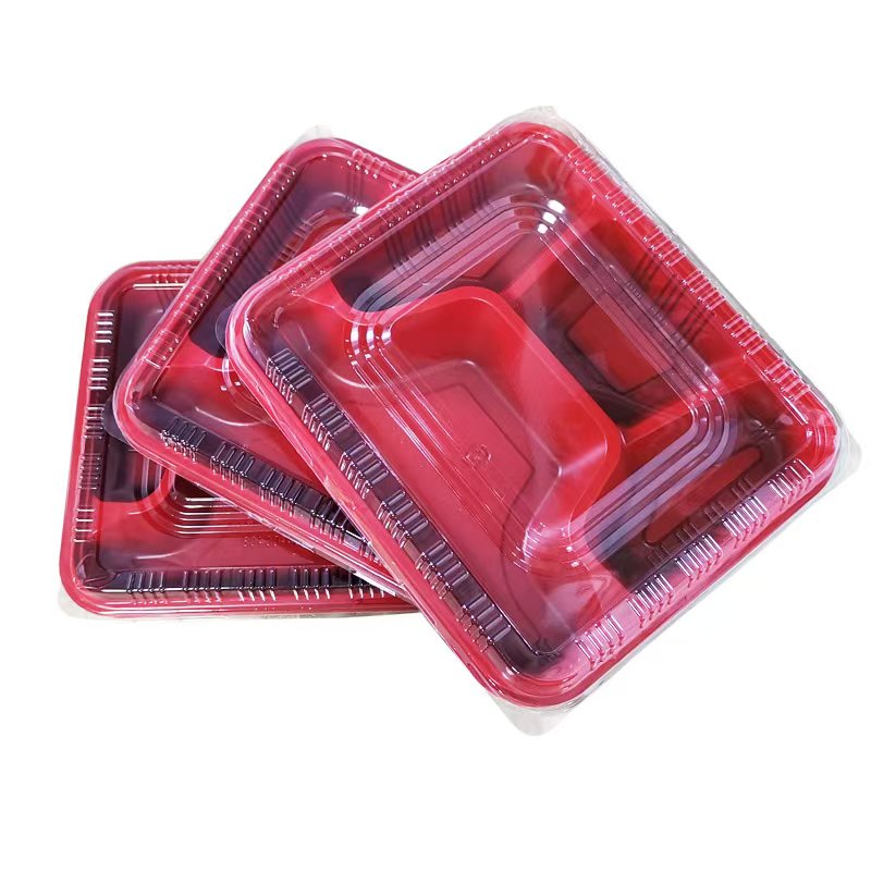 鑫金帆一次性四格中餐盒1000ml/套