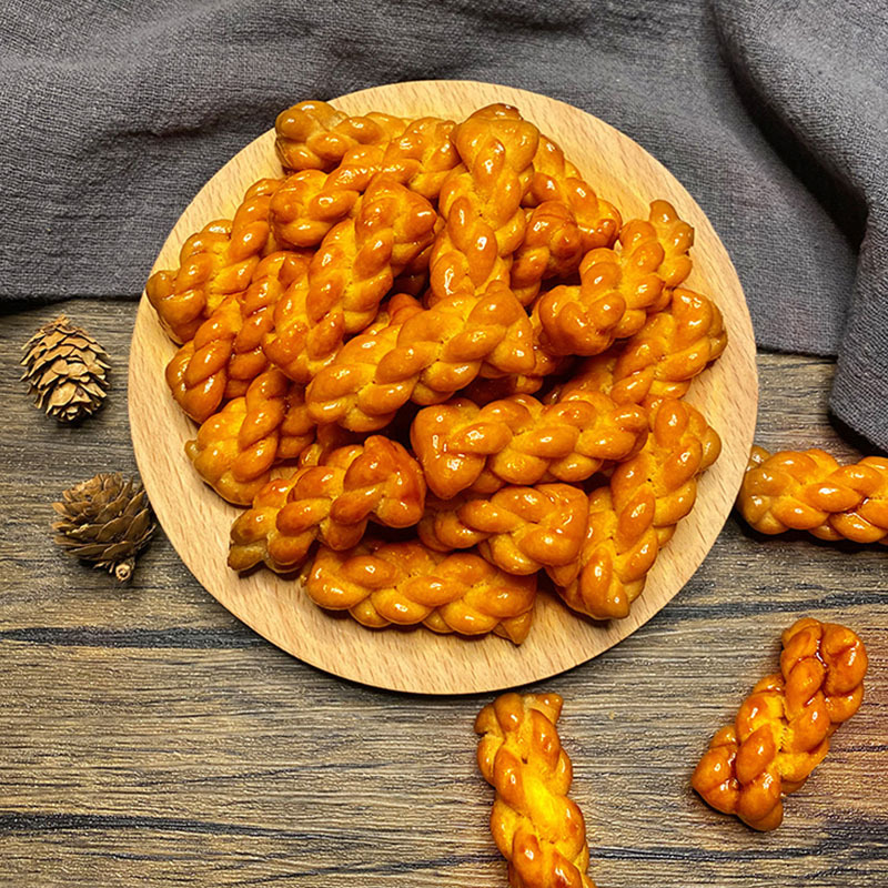 领卷9960刻凡红糖小麻花60g袋网红手工麻花解馋零食充饥夜宵小吃