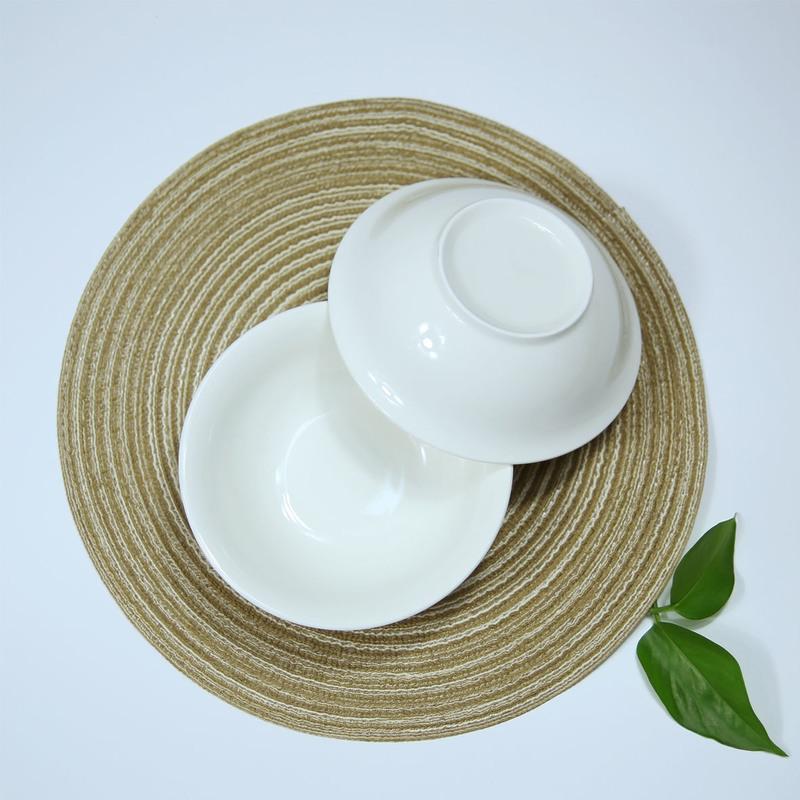 斗碗饭碗新款创意汤碗陶瓷餐具陶瓷碗家用套装饭馆用面碗白瓷8英寸斗